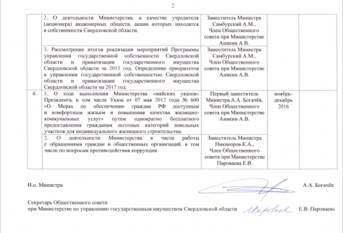 Общественный совет при МУГИСО. Четыре плановых заседания - семь вопросов.