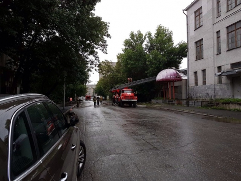 В центре Екатеринбурга сгорело историческое здание