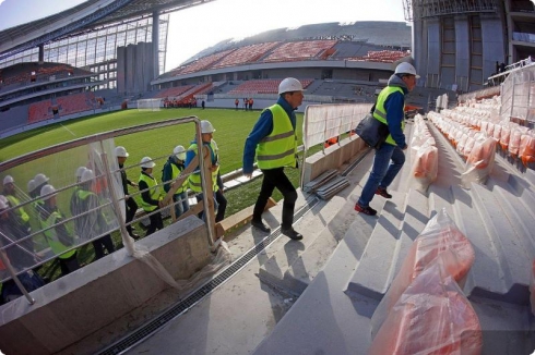 Больших нареканий нет: делегация FIFA и Оргкомитета «Россия-2018» посетила Екатеринбург