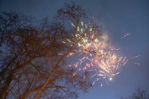 Жители Пионерского микрорайона Екатеринбурга погуляли на новогоднем празднике