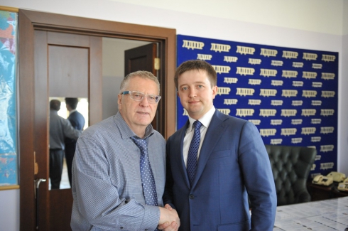 Политик Владимир Жириновский принимает поздравления с днем рождения