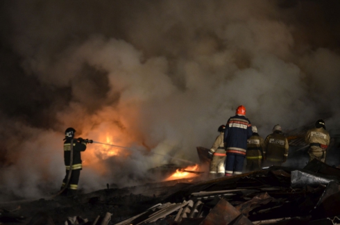 В Арамиле потушили пожар в цехе по производству бумаги