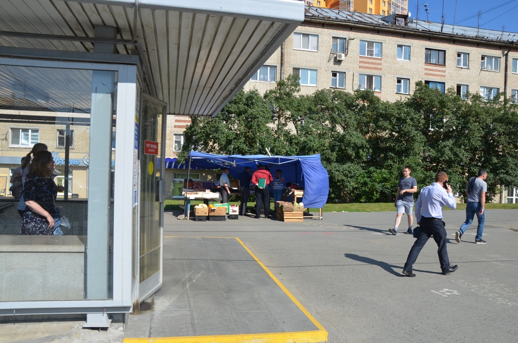 В Екатеринбурге полицейские не реагируют на незаконную уличную торговлю на Эльмаше В Екатеринбурге полицейские не реагируют на незаконную уличную торговлю на Эльмаше