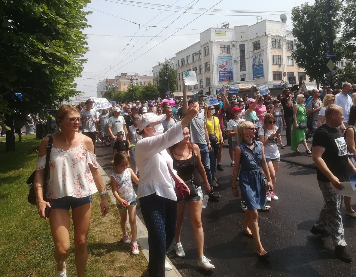 Акции в поддержку Фургала в Хабаровском крае продолжаются и растут